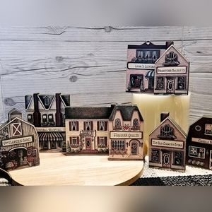 Brandywine Woodcrafts Collectible Houses - Set of 8